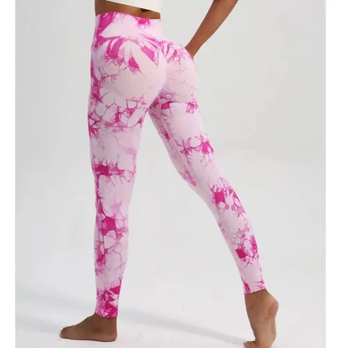 Leggins tie dye rosa